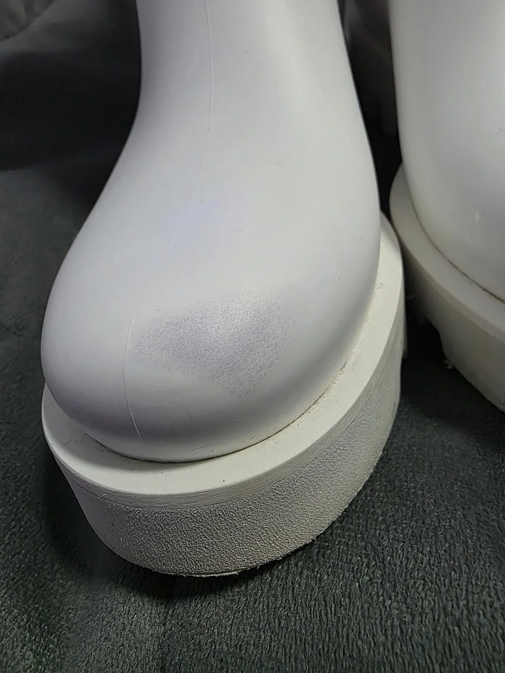 Moncler Kids White Logo-Back Ankle Boots